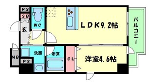 ハーヴェスト京町堀の物件間取画像